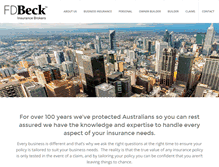Tablet Screenshot of fdbeck.com.au